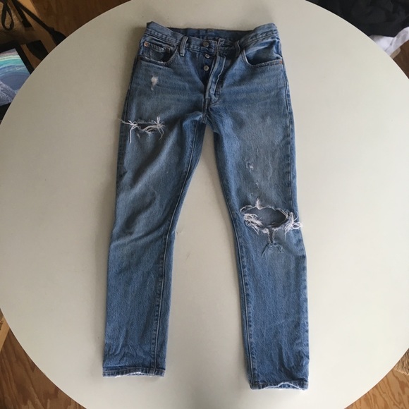 Levi’s 501 S distressed relaxed jeans - Picture 3 of 3